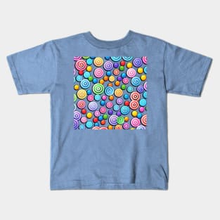 Assorted Candies on a Transparent Background (MD23HWN032c) Kids T-Shirt